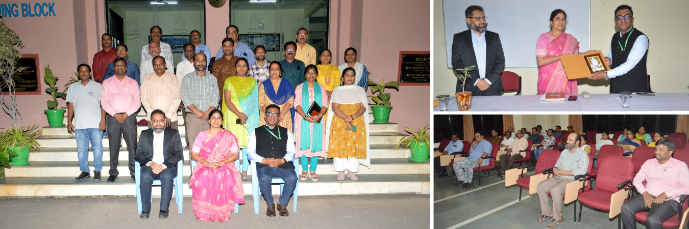 Shri Abhinirban Kumar Biswas, Dy. Director (Implementation), South Regional Office, Bengaluru, Ministry of Home Affairs and Dr. Yunus Iftekhar Munshi, Director, NRIUMSD and President of TOLIC visited ni-msme and interacted with staff on Official Language implementation