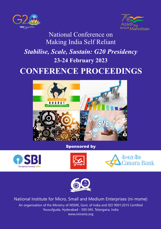 National Conference on Making India Self Reliant - Stabilise, Scale, Sustain: G20 Presidency