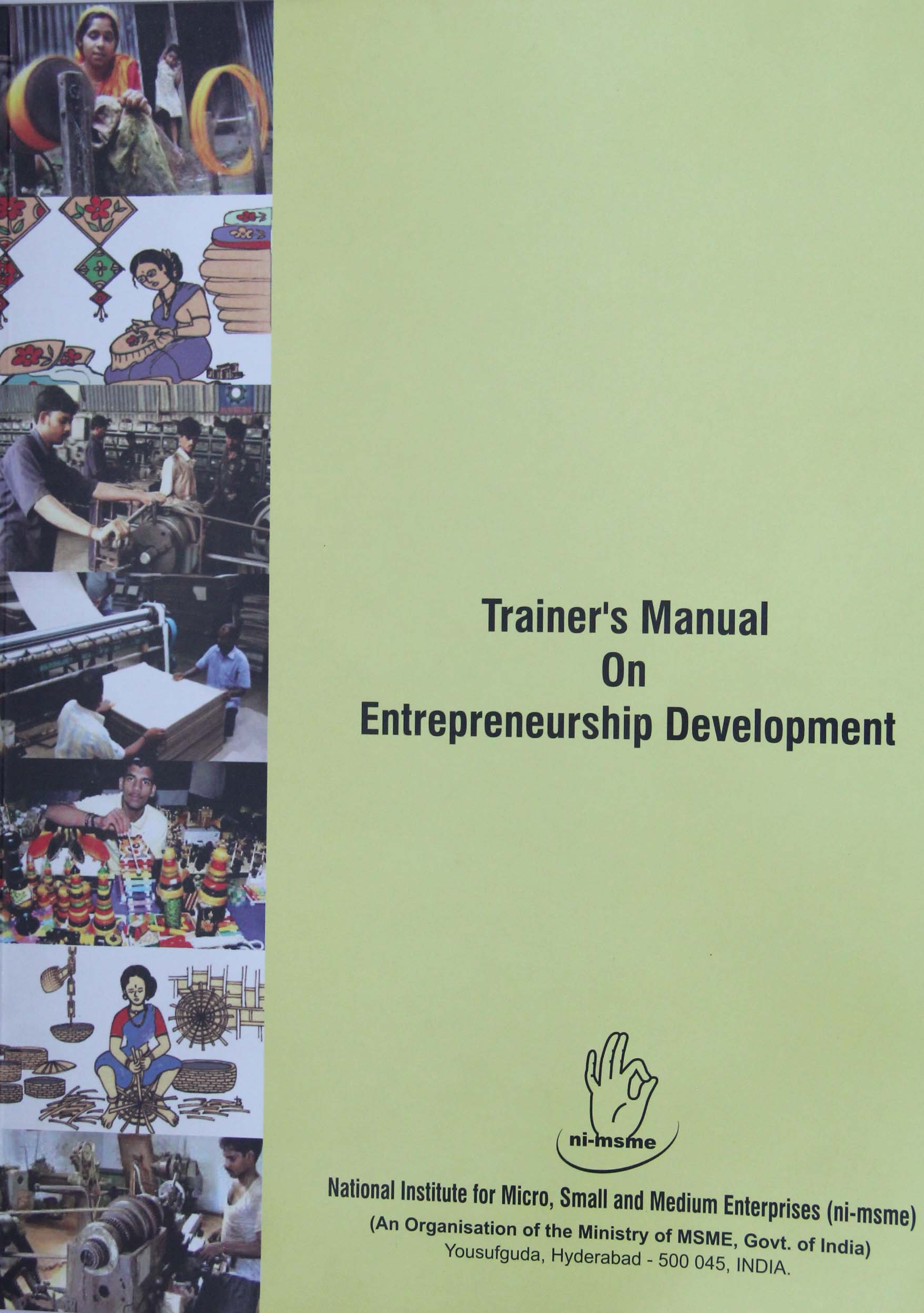 Trainer's Manual on Entrepreneurship Development