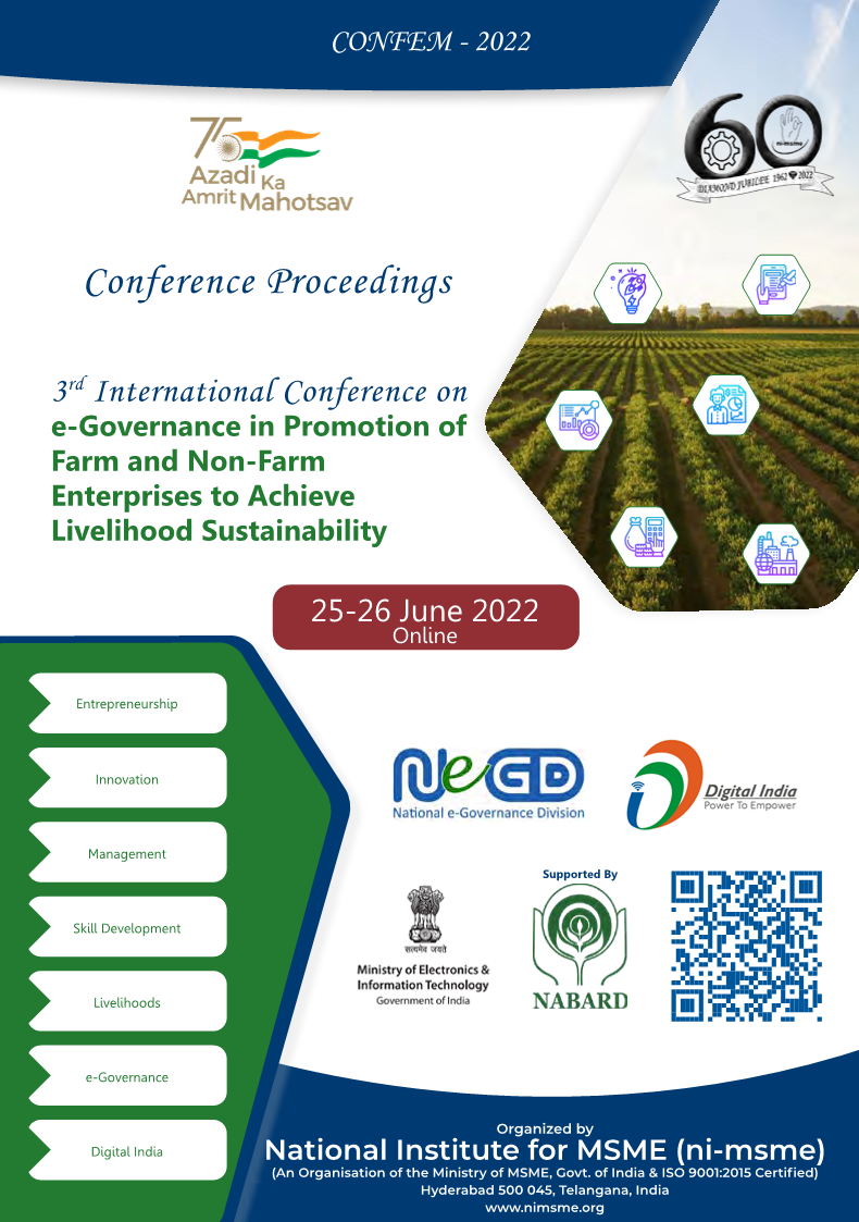 Conference on e-Governance in Promotion of Farm and Non-Farm Enterprises to Achieve Livelihood Sustainability